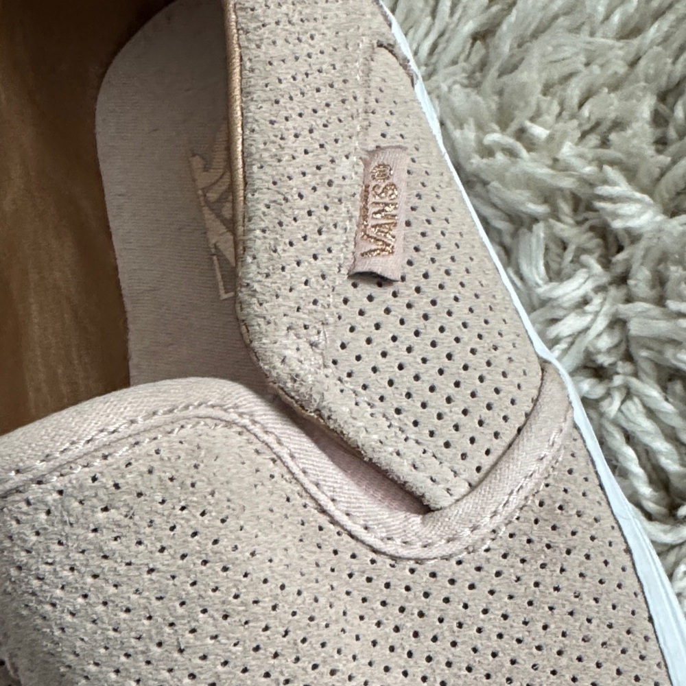 Vans Light Pink Perforated Slip-Ons - Picture 8 of 8